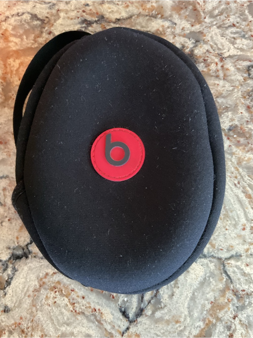 Beats Black Headphone Carry Case with Red Logo